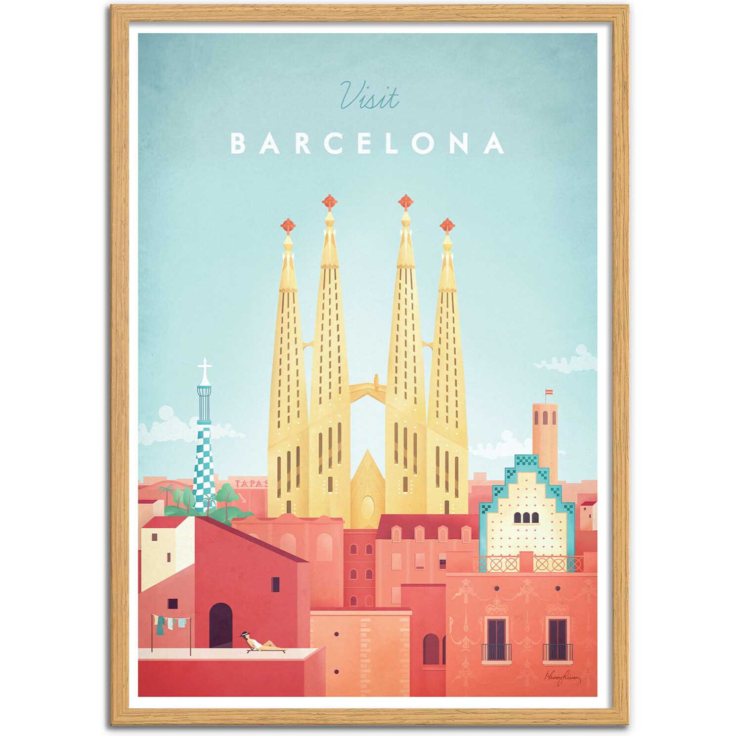 Affiche - Visit Barcelona - Henry Rivers