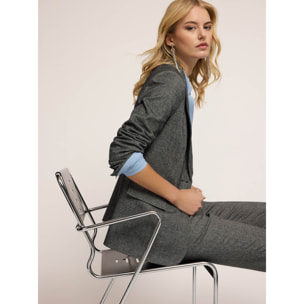 Motivi - Chaqueta estructurada de un botón en tejido armaturado - Gris