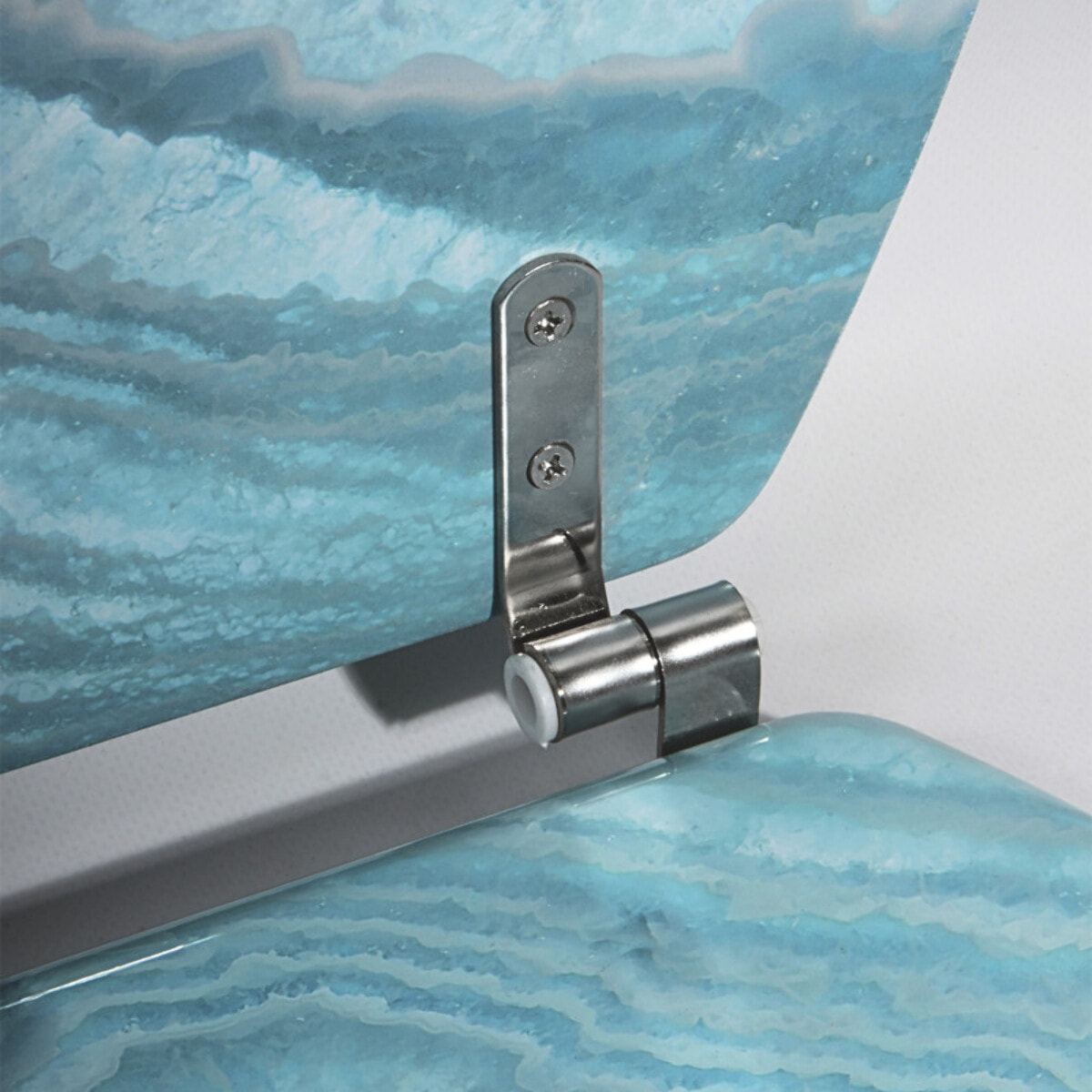 Abattant wc MDF ANGEL Bleu - Charnières Inox MSV