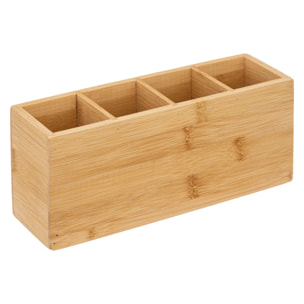 Organiseur 4 compartiments bambou