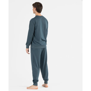 Conjunto deportivo largo hombre verde menta