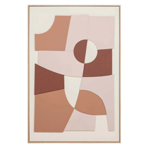 Cuadro Abstracto Con Relieve 80x4x120 Cm