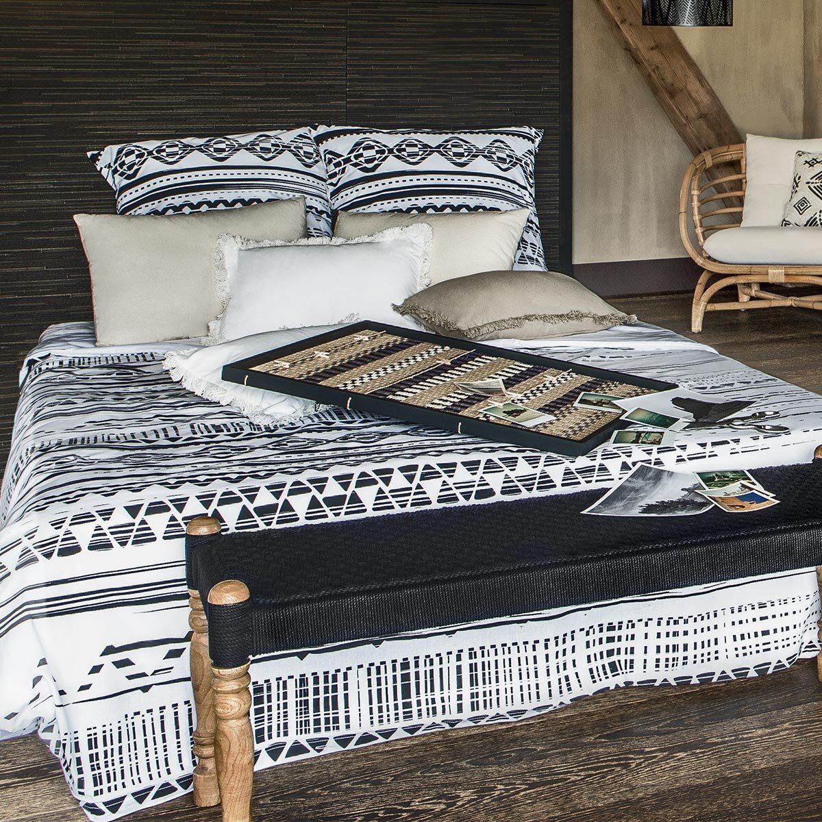 Parure de lit "Etnik" en coton 240x220 cm