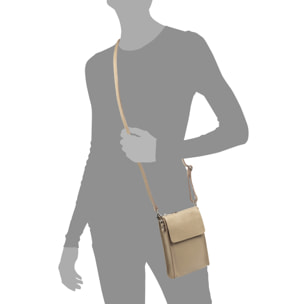 Albaretto Borsa a tracolla da donna in vera pelle finitura Dollaro