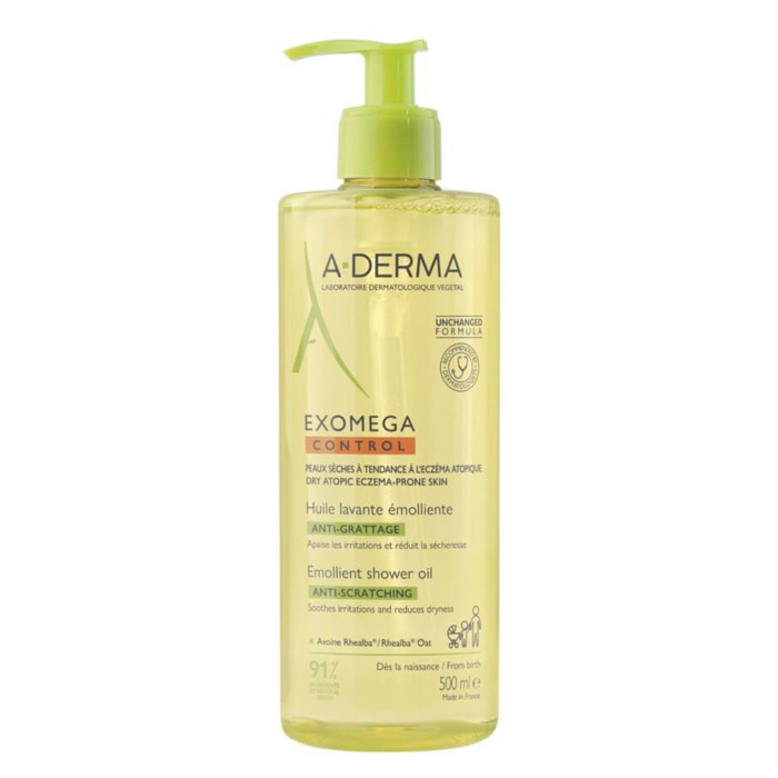 Exomega Control - Huile Lavante Émolliente Anti-Grattage