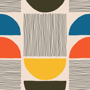 Papier peint, lilly blue Intissé