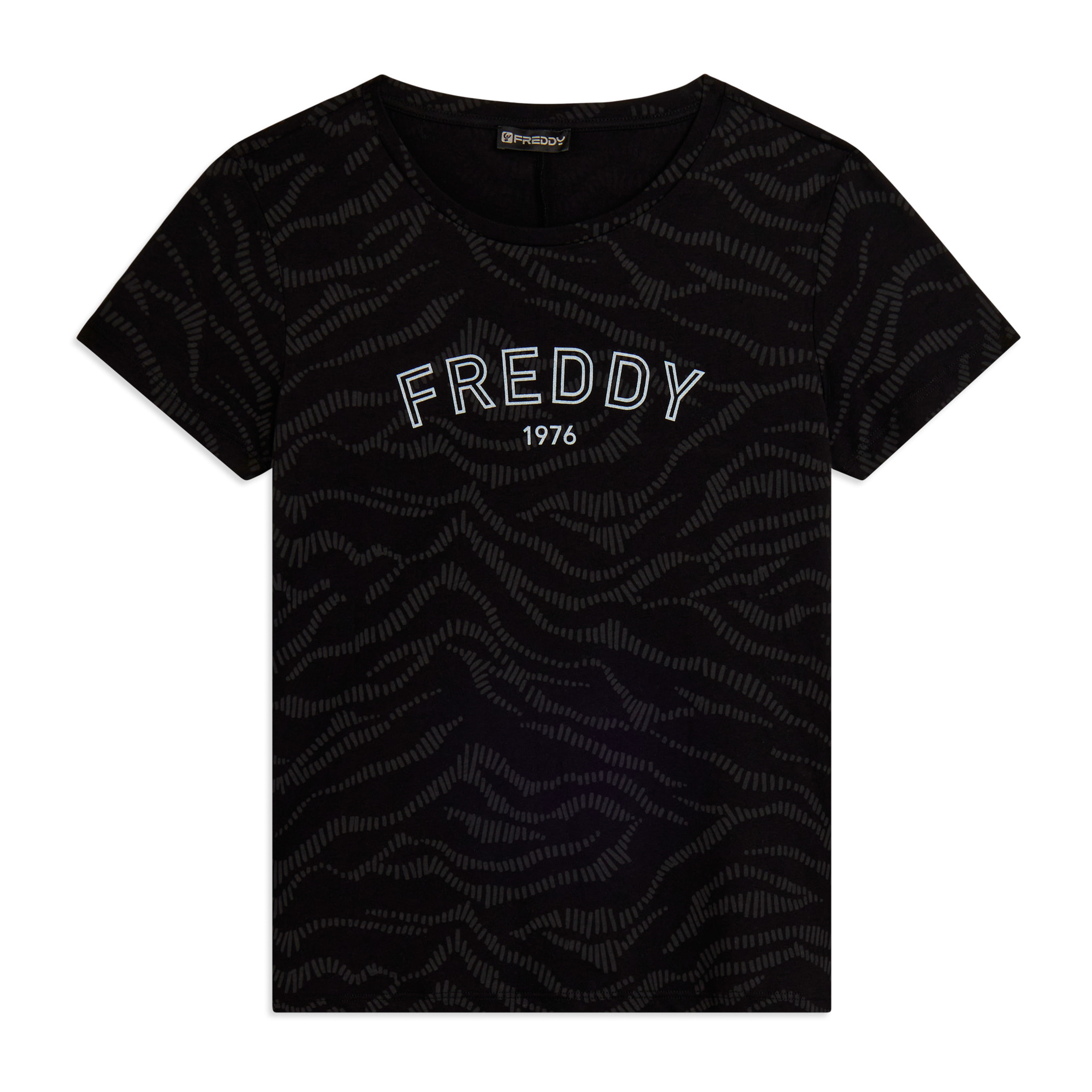 T-shirt Stampata con Logo FREDDY 1976