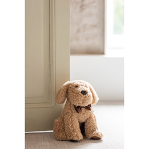 J-Line cale-porte Chien - polyrésine - beige