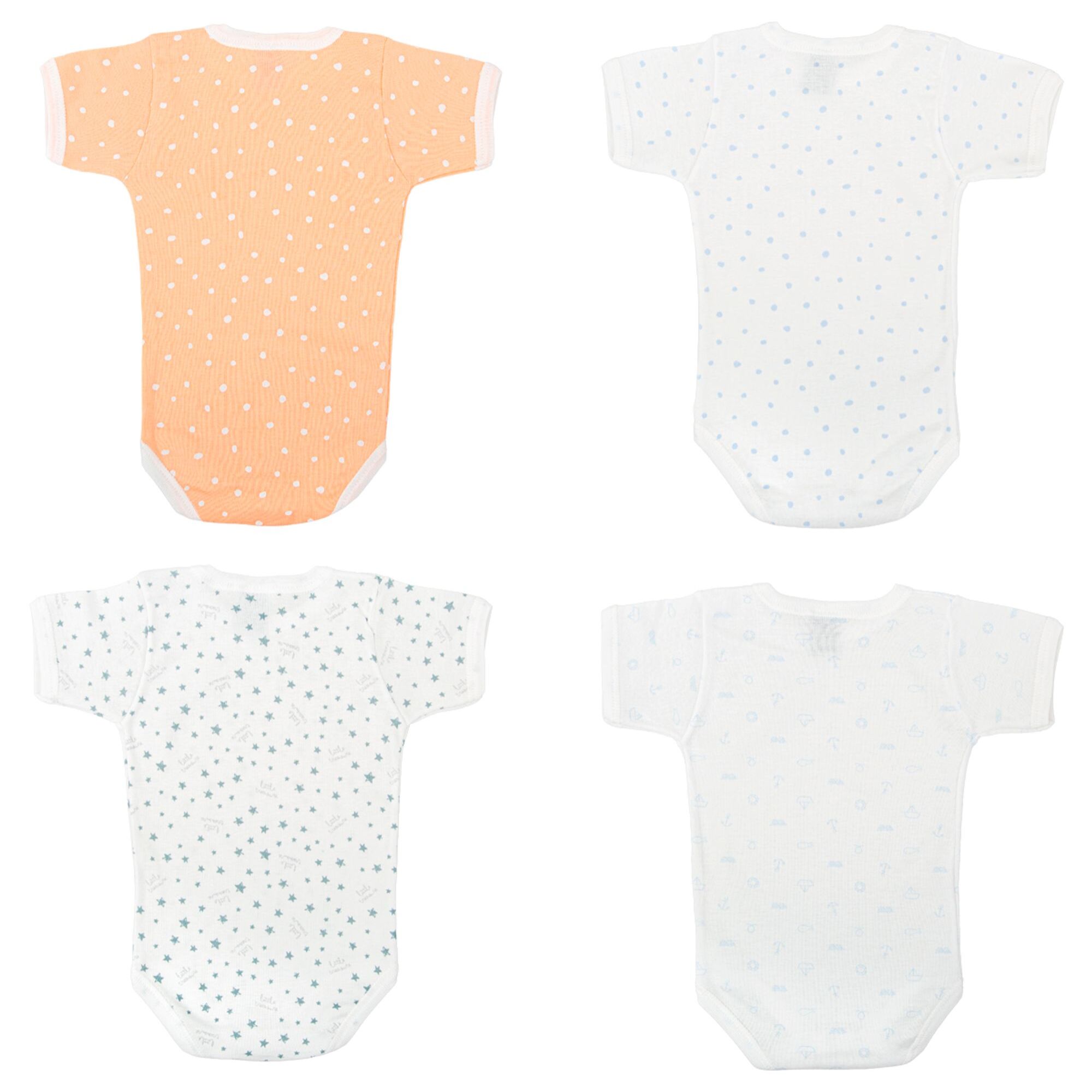 Pack 4 Body Ab. Hombro Manga Corta