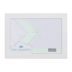 Trip Cuna 100 % Alg . Mod Astrid Bco/Menta