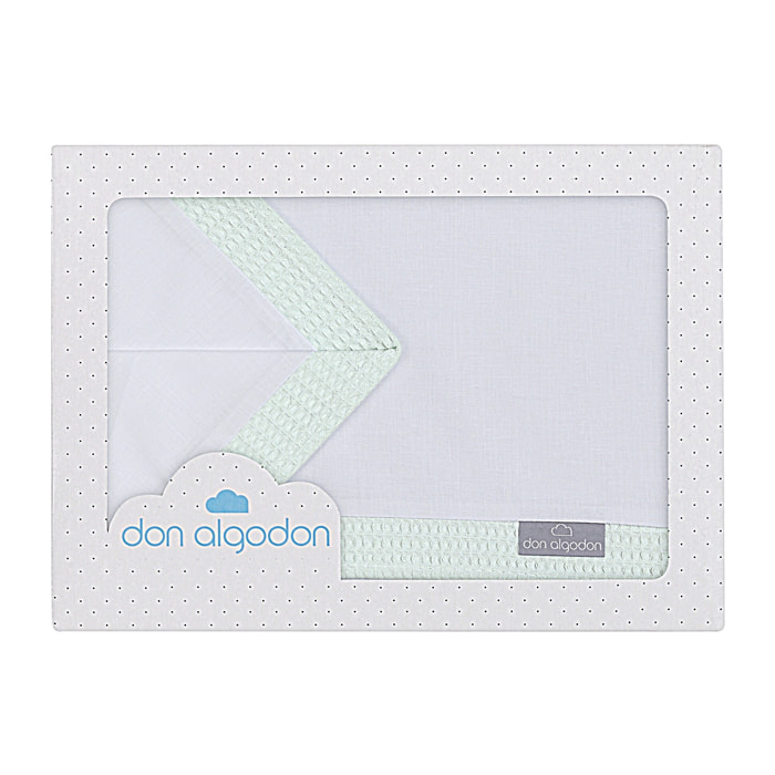 Trip Cuna 100 % Alg . Mod Astrid Bco/Menta