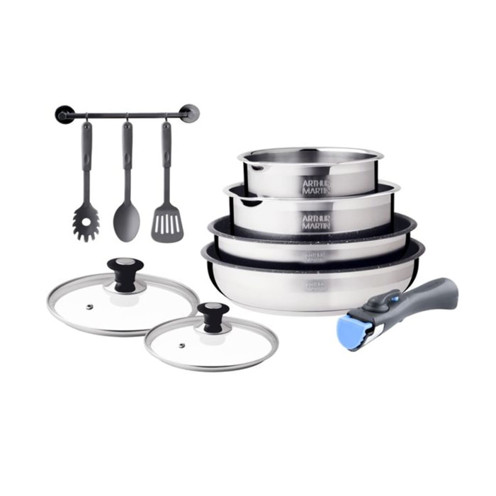 Batterie amovible 10 pièces inox