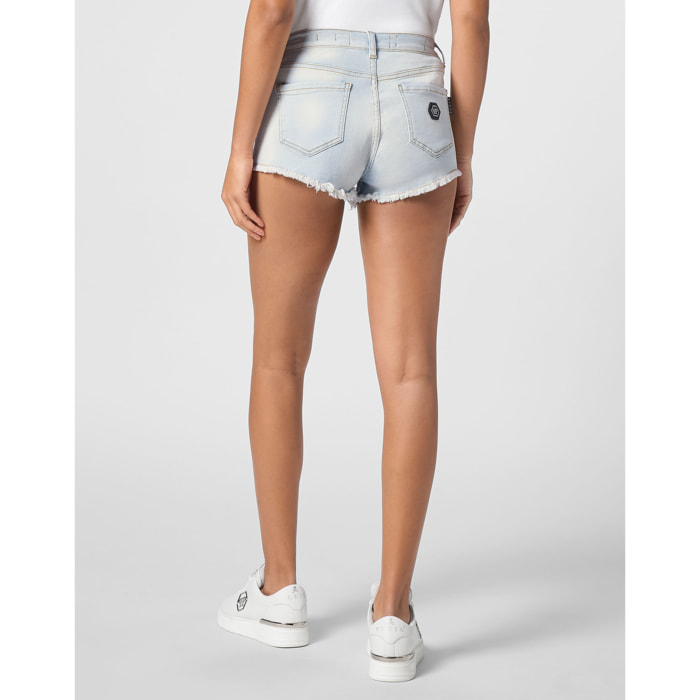 PHILIPP PLEIN Denim Shorts