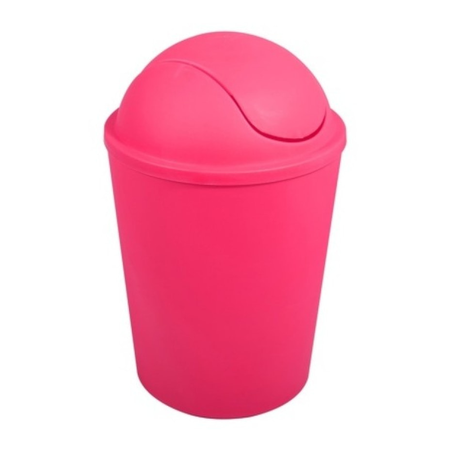 Poubelle à bascule AKO 5,5L Rose Fuschia MSV
