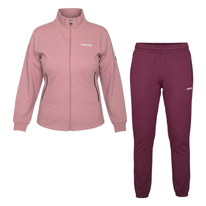 Tuta Donna ADMIRAL Cotone Felpato Full Zip Art.AD3237