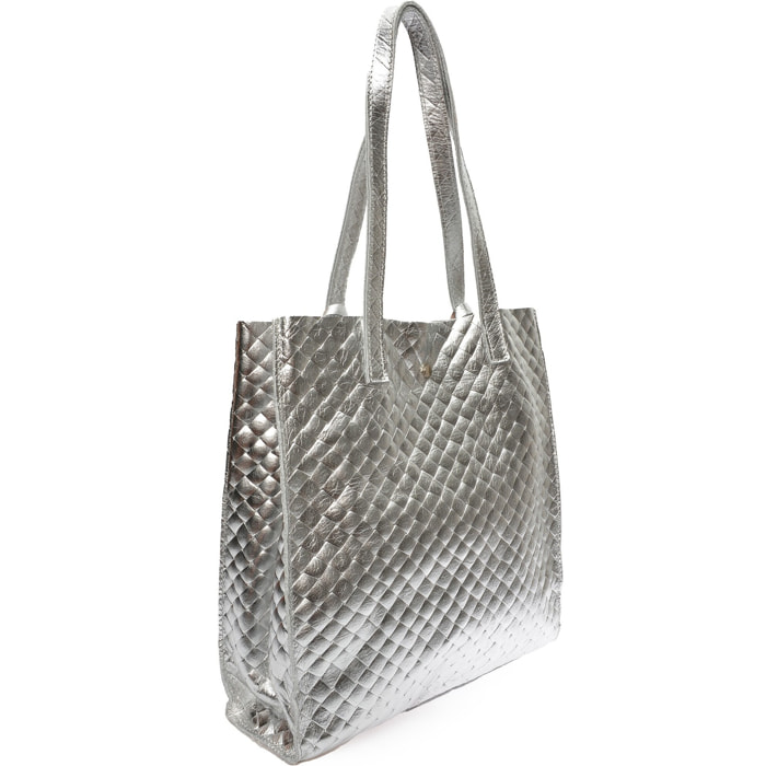 Borsa a tracolla Anna Luchini Argentato