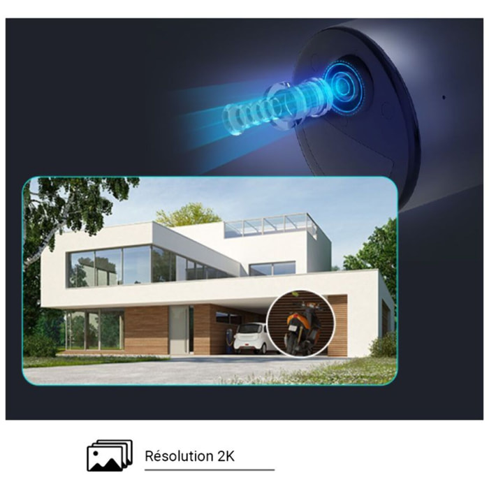Caméra de surveillance EZVIZ 2 EB3 Type C + 2 panneaux solaires