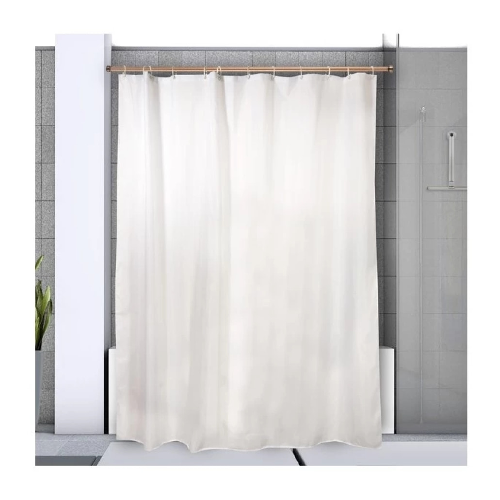 Barre tringle pour rideau de douche ou baignoire extensible sans perçage en Alu KRETA 75-125cm Cuivré Spirella