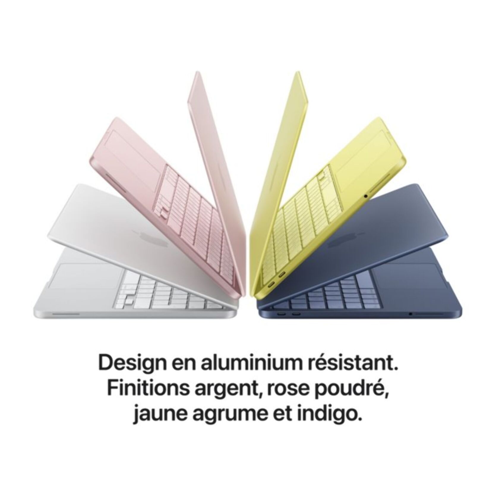 Ordinateur Apple MACBOOK Neo Puce A18 Pro CPU 6 / GPU 5 coeurs Mémoire RAM 8Go Stockage 512Go SSD Jaune agrume avec Touch ID