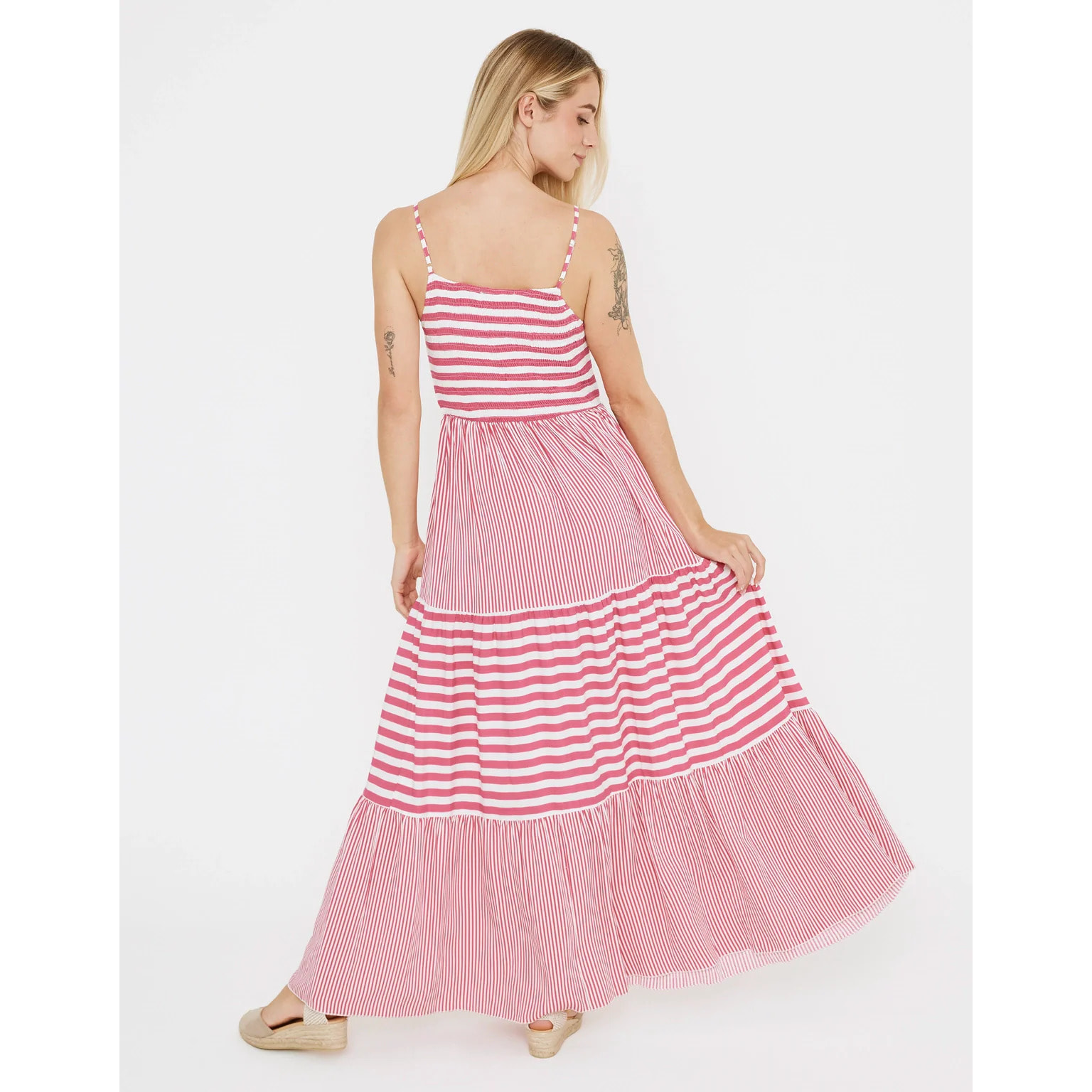 Vestido Largo Rayas - Goljil