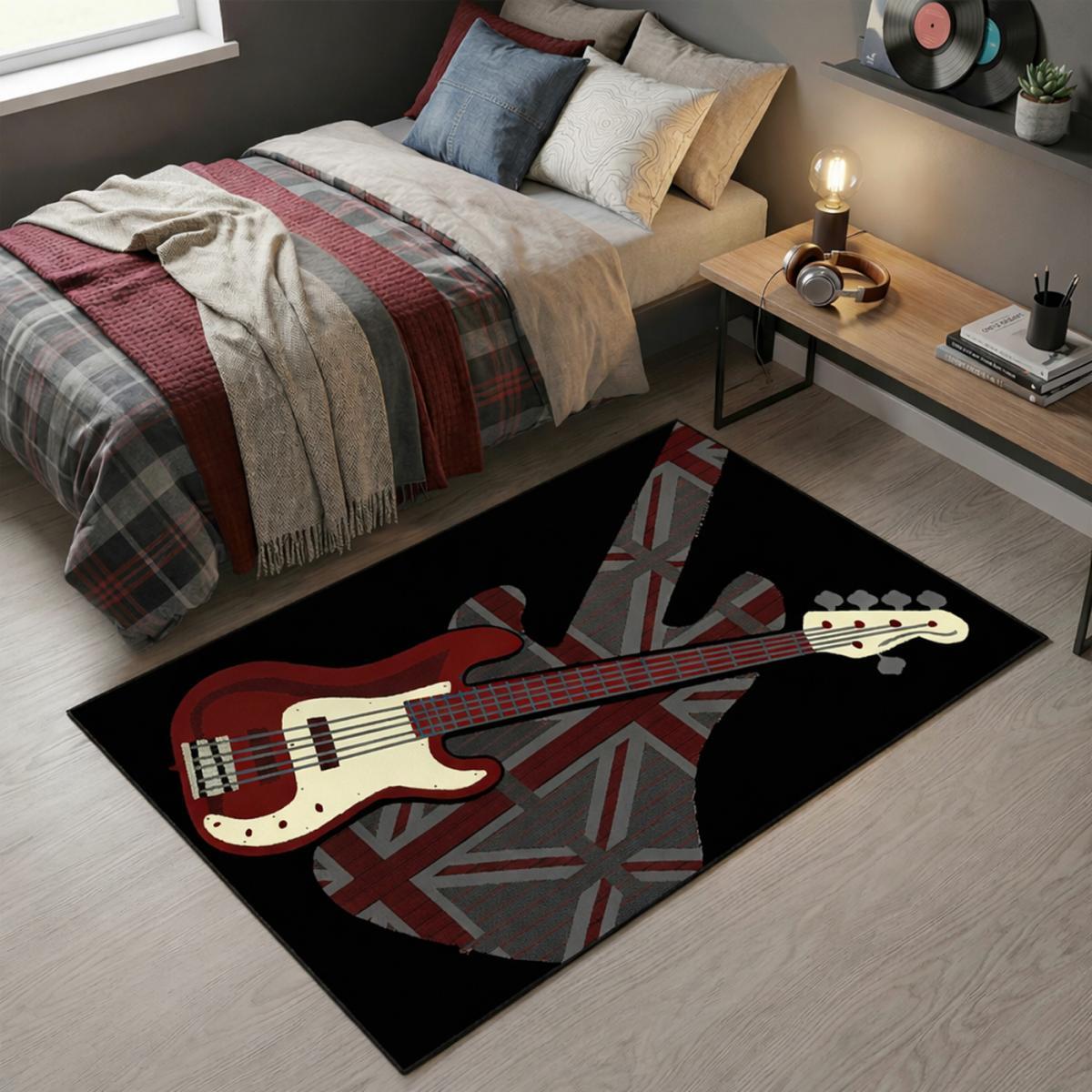Très grand tapis Rock 'n' roll idéal pour chambre d'ado