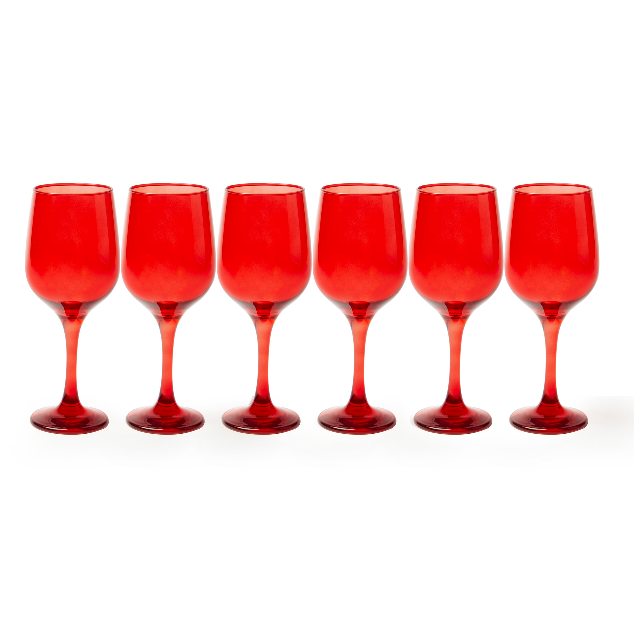 Set 6 Calici Excelsa – Monterosso, Vetro Rosso 48 cl