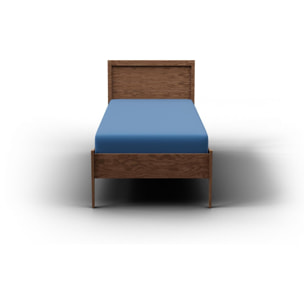 Sábana bajera para cama en color azul rainbow benetton