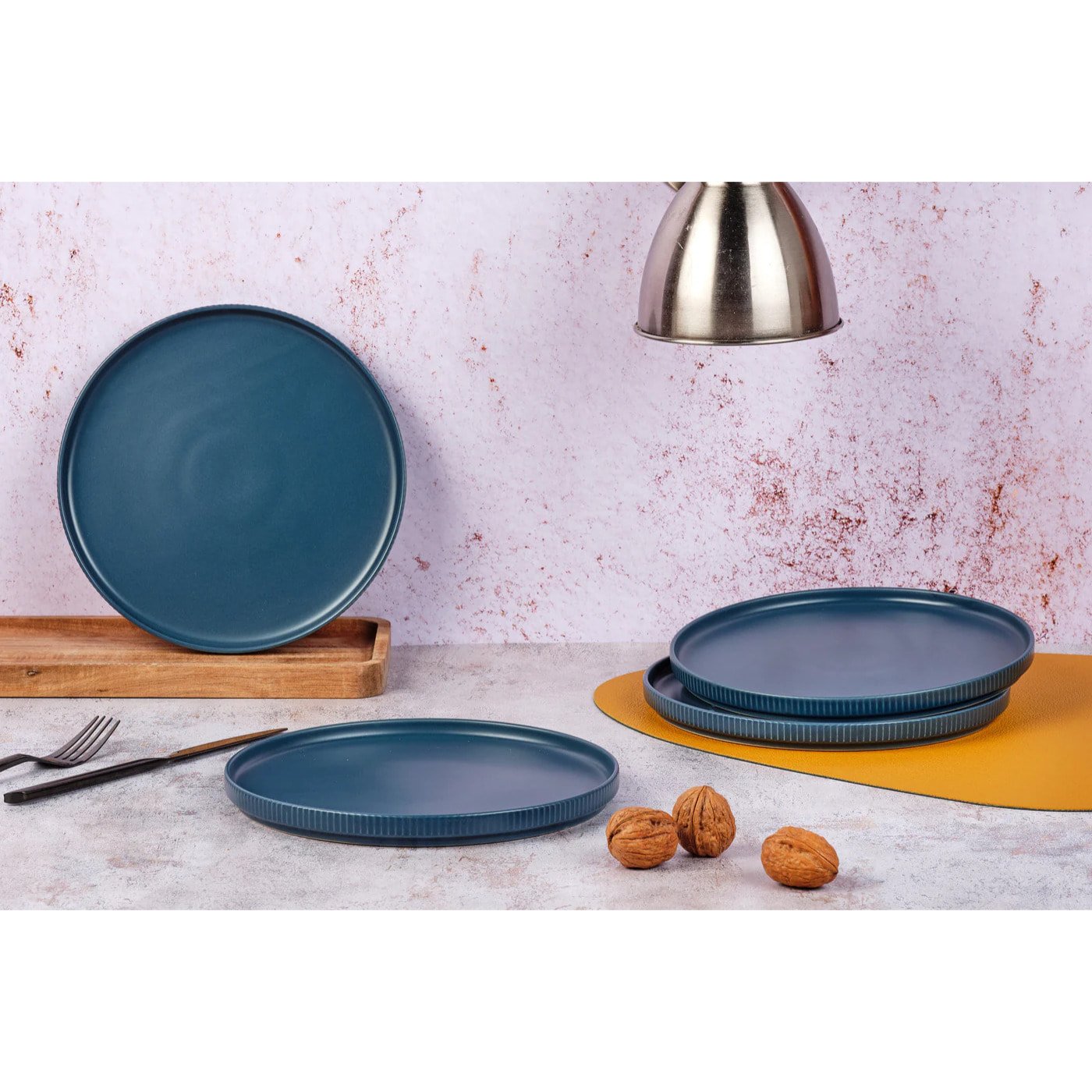 Assiette SCANDI Ø21,5cm - 4 pièces - Marine