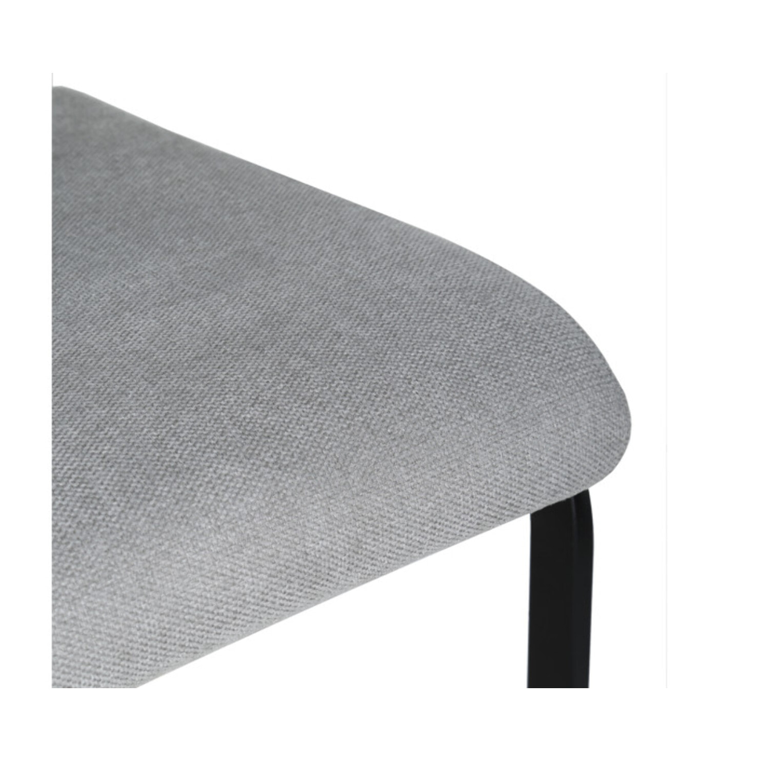 Chaise en tissu avec pied luge en métal - FABIO
