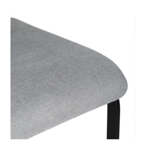 Chaise en tissu avec pied luge en métal - FABIO