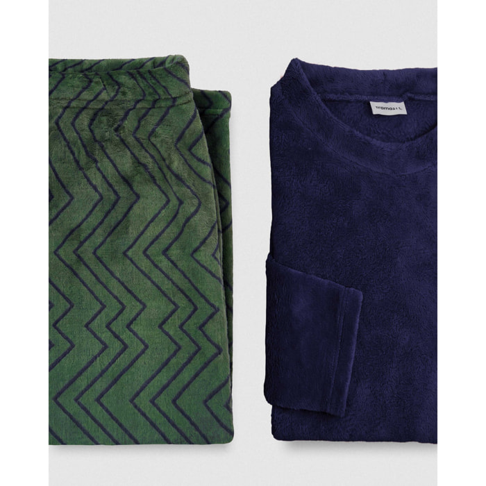 Pijama coral miquelle azul marino