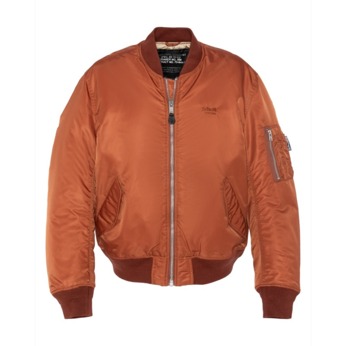 MA-CAMPRSWASHED BOMBER WITH VINTAGE SHAPESchott NYCCOPPER