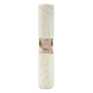 Tapis fausse fourrure Arka ivoire 90x60cm