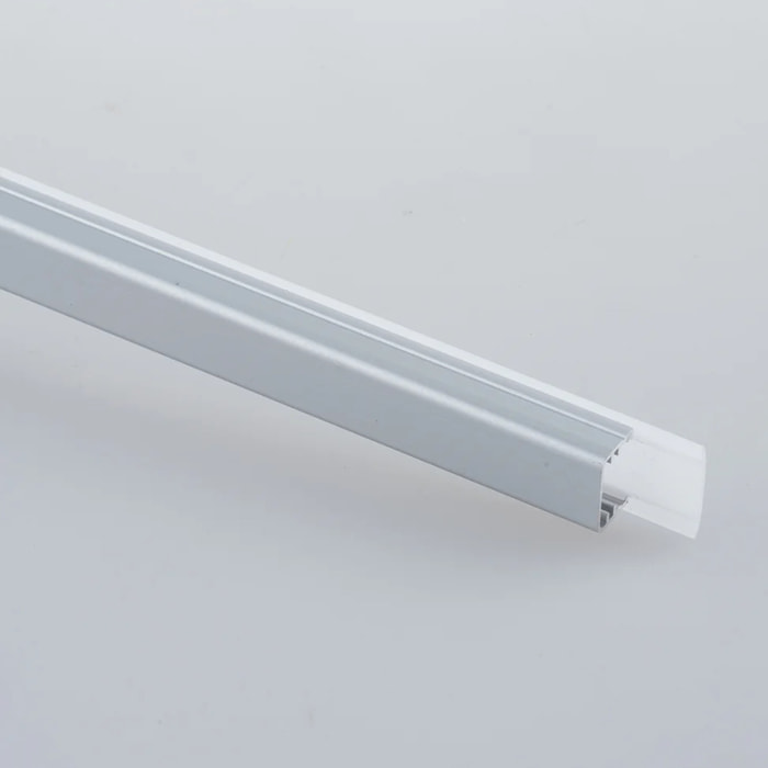 Barra LED LINE in alluminio argento con sensore di movimento 127 cm.