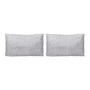 2 Fundas de almohada El Caballo 50x75 cm GIRALDA Gris - 100% algodón -
