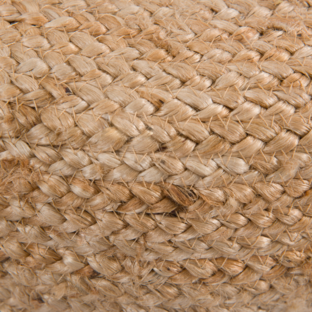 Pouf rond en jute beige D40 cm - Katy