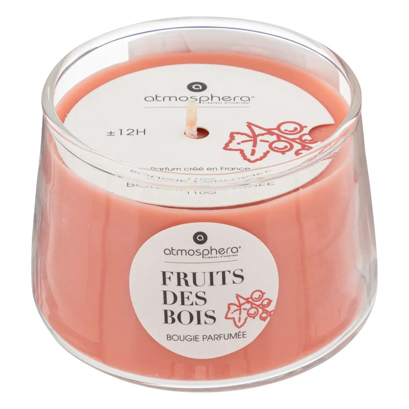 Bougie parfumée "Izor" en verre 110g fruits des bois