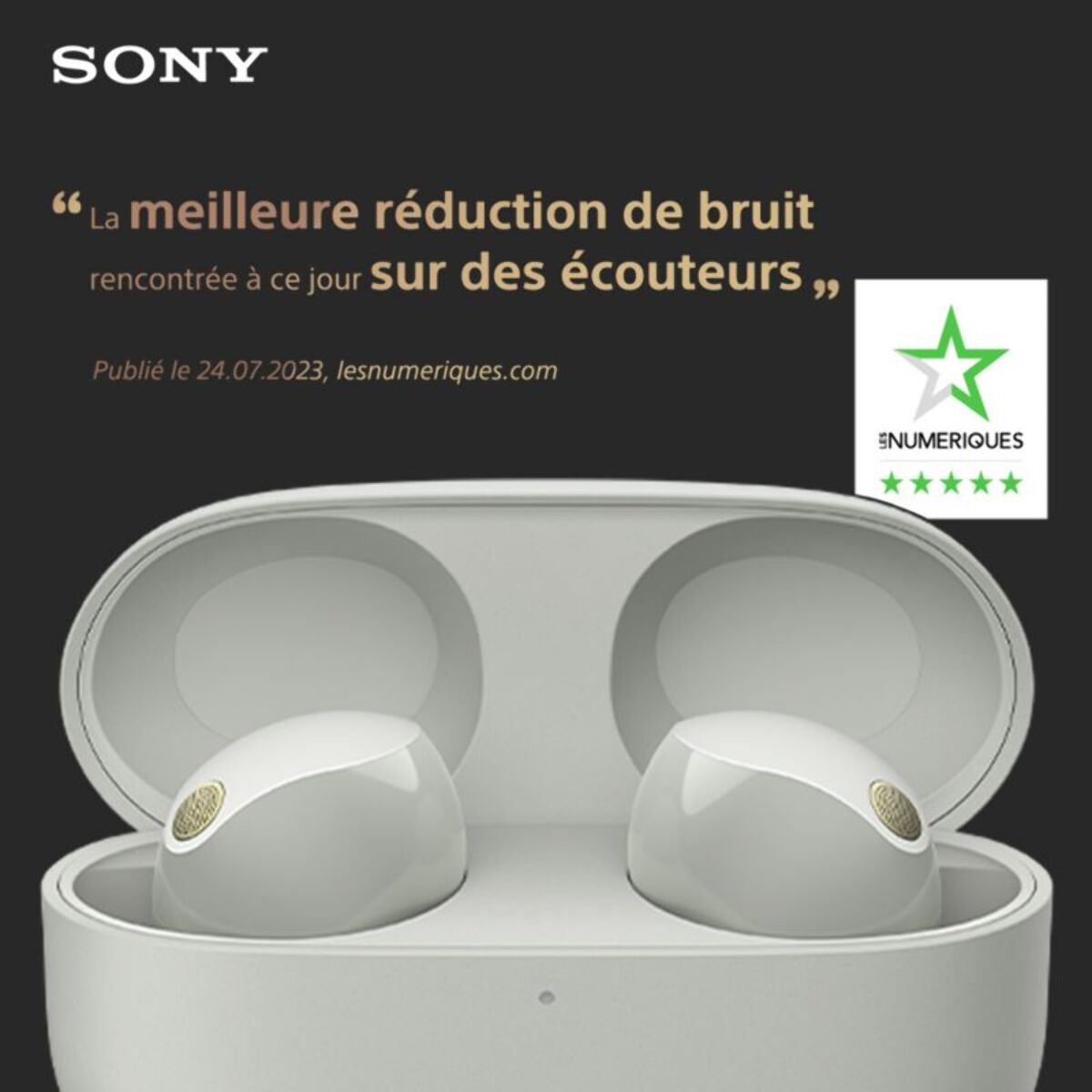 Ecouteurs SONY WF-1000XM5 Argent