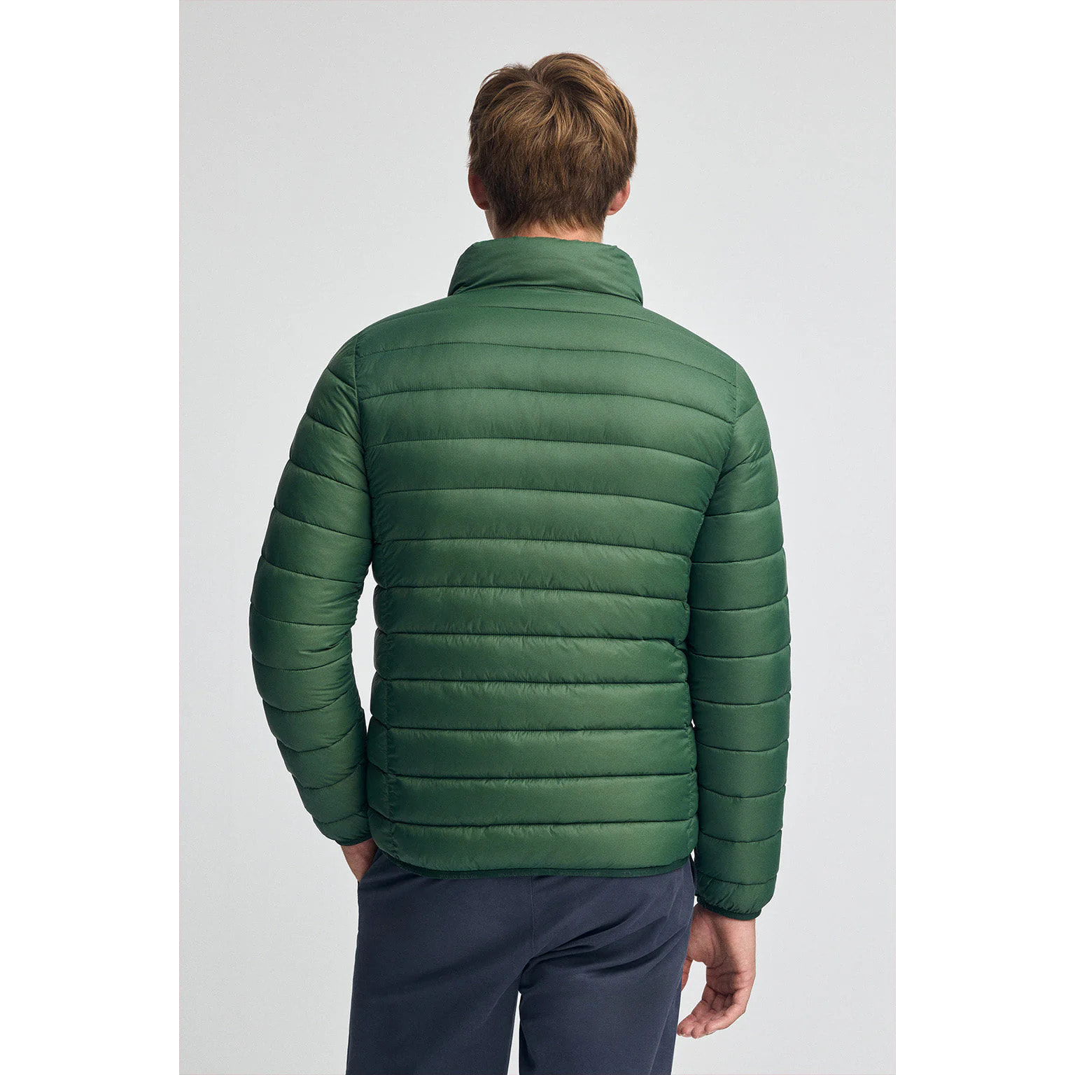 Chaqueta Chuck Embroidery verde botella con logo Rigby Go