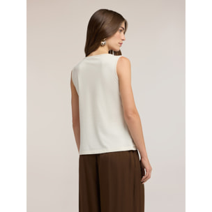 Motivi - Top full lentejuelas - Beige