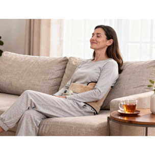 Coussin électrique chauffant pour lombaires 100W laine beige