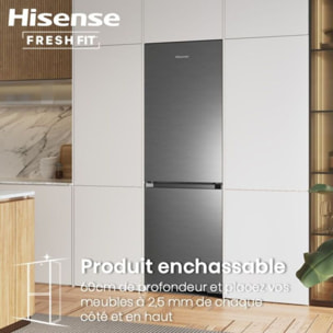 Réfrigérateur combiné HISENSE RB3K330SAIC FreshFit