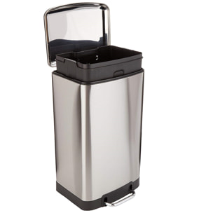 Poubelle de cuisine à pédale GREENWICH 40 L