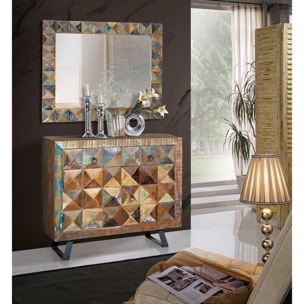 Consola - madera reciclada - 100x32x87cm