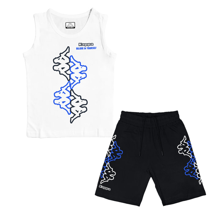 Completo Corto Bimbo 3 / 7 Anni KAPPA Cotone