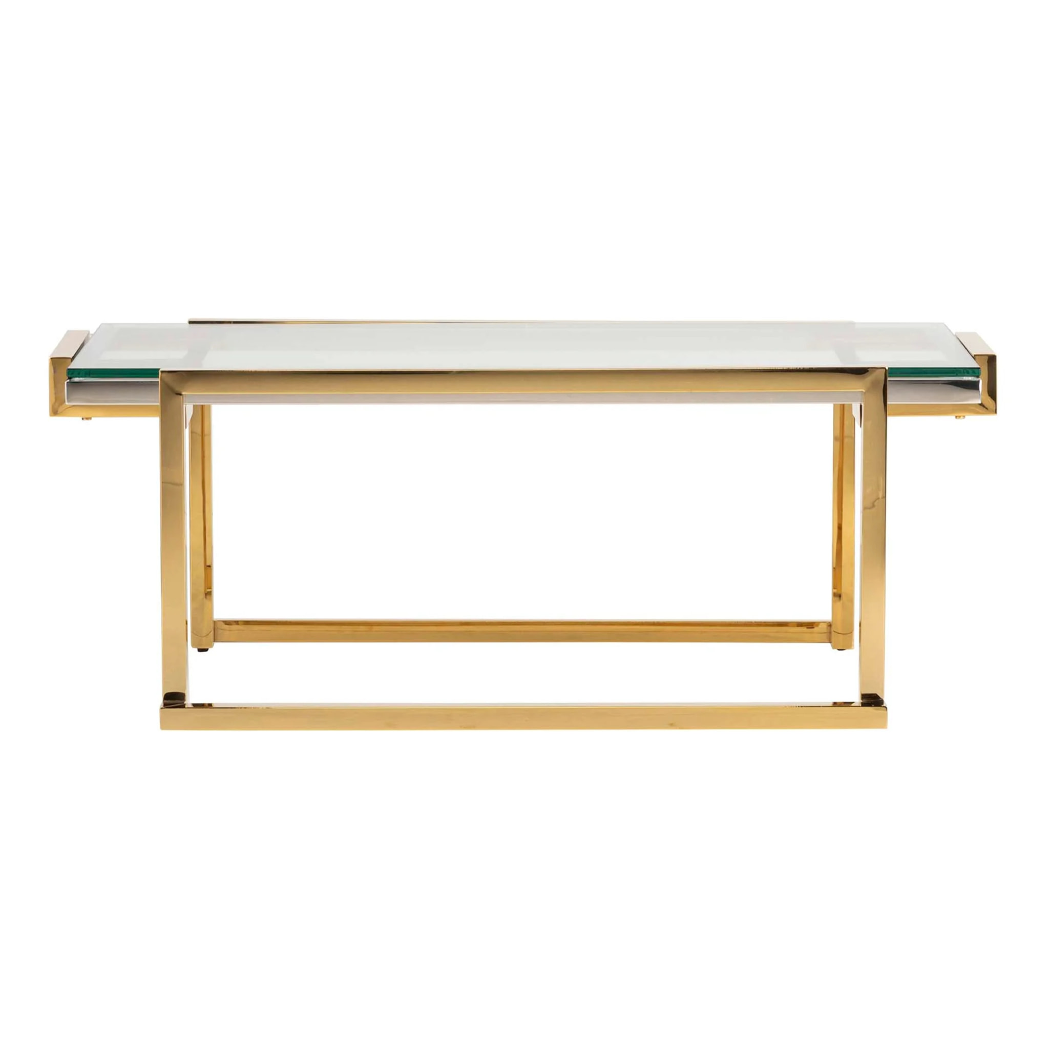 Mesa Centro Acero Inoxidable Cristal Novosibirsk 120x60x45 Cm