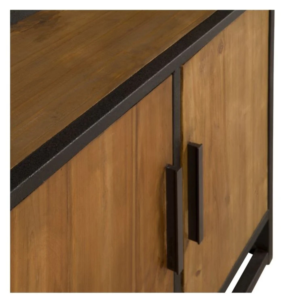 Etagère en bois de cèdre recyclé et métal - Raffi