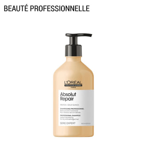 Série Expert Absolut Repair Gold Shampoing - Shampoing réparateur pour cheveux secs et abîmés 500 ml