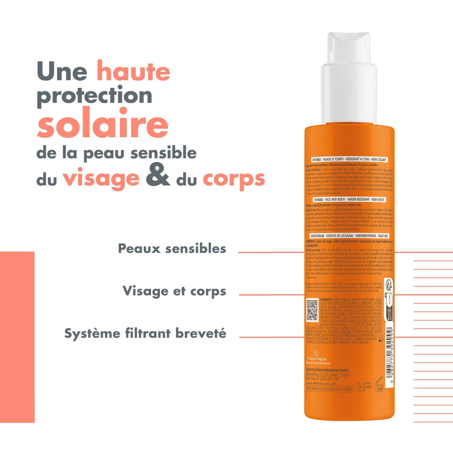 Spray Solaire SPF 30 - Protection Solaire Invisible 200 ml