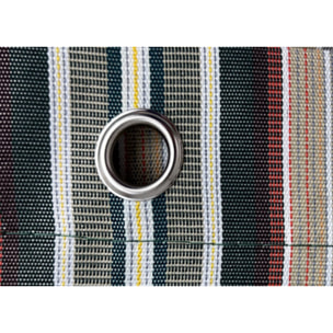 Tenda Da Sole Per Esterni Impermeabile Resistente Con Anelli Rigata Modello Costarica Vari Colori